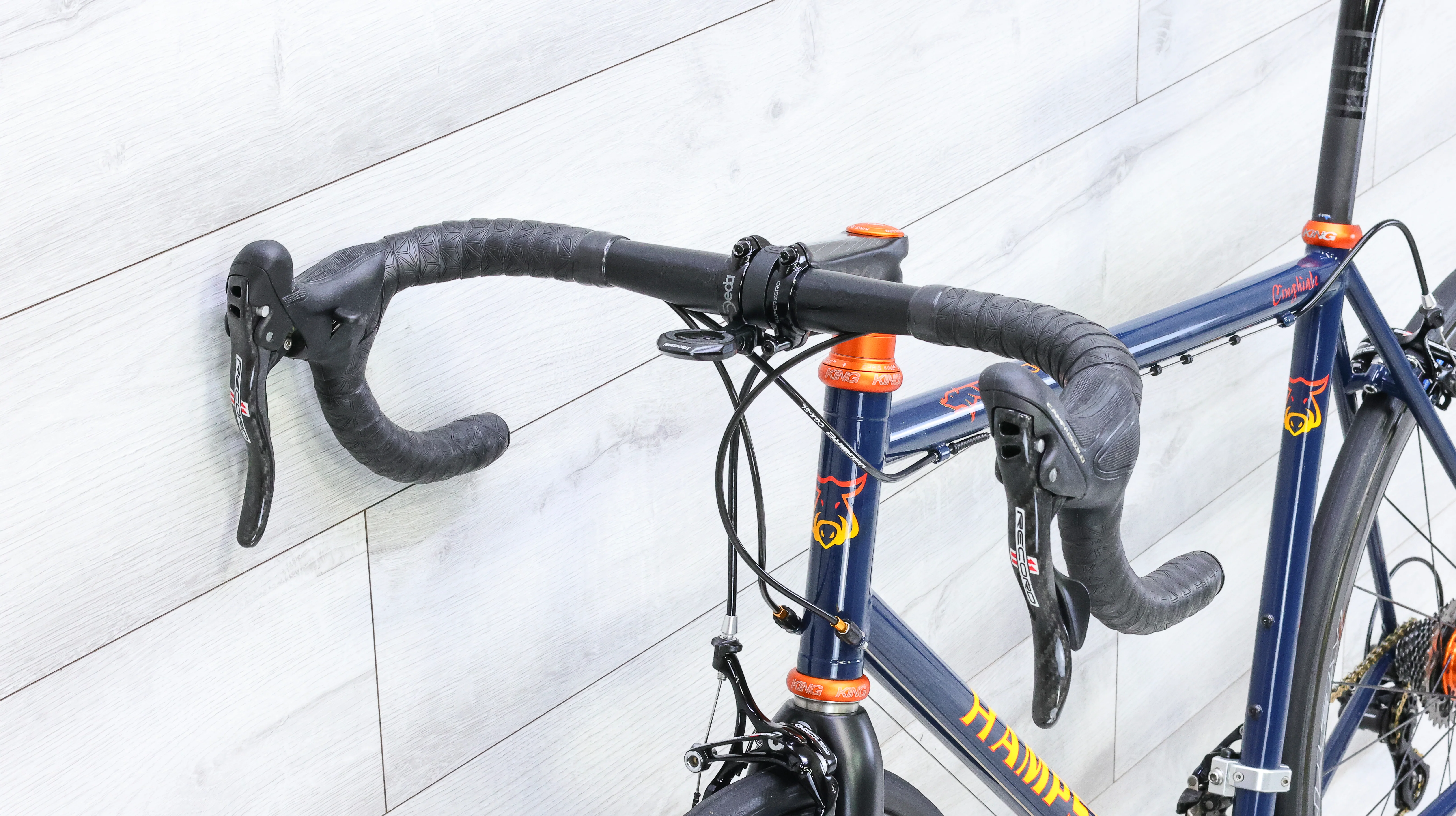 Hampsten Cinghiale Campagnolo Record Steel Road Bike - 2002, Large - Image 11