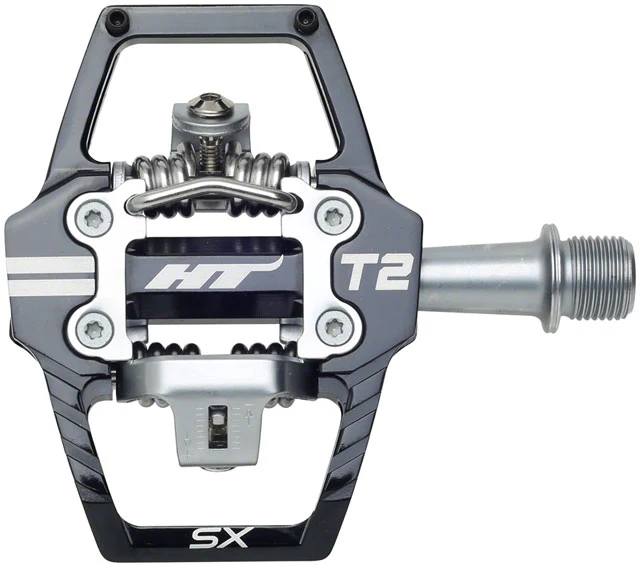 HT Components T2-SX Pedals - Dual Sided Clipless with Platform, Aluminum, 9/16" - Image 7