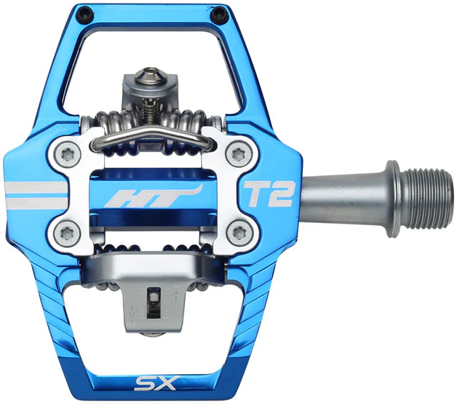 HT Components T2-SX Pedals - Dual Sided Clipless with Platform, Aluminum, 9/16" - Image 8