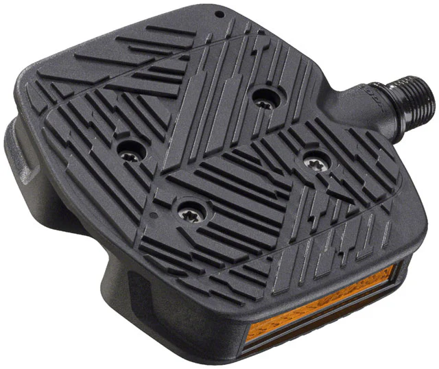 LOOK GEO TREKKING GRIP Pedals - Single Side Clipless with Platform, Chromoly, 9/16", Black - Image 2