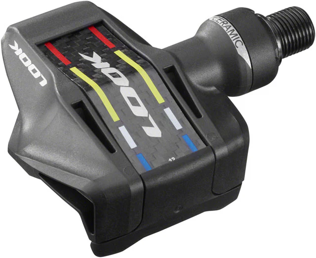 LOOK KEO Blade Carbon Ceramic Pedals - Single Sided Clipless, Chromoly, 9/16", Black, 56mm QF, 12Nm - Image 4