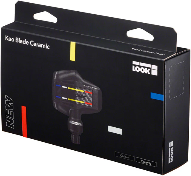 LOOK KEO Blade Carbon Ceramic Pedals - Single Sided Clipless, Chromoly, 9/16", Black, 56mm QF, 12Nm - Image 5