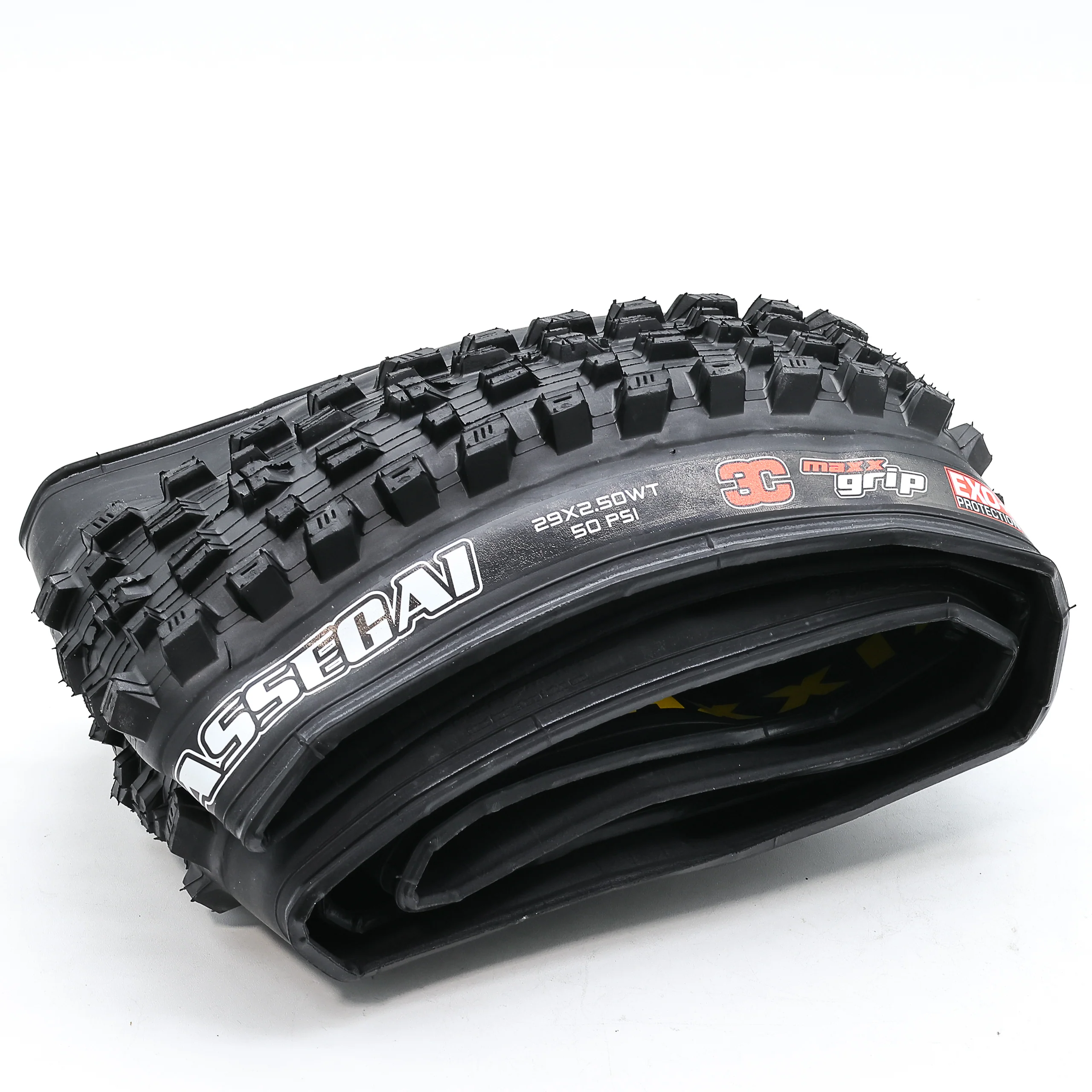 Maxxis Assegai Tire - 29x2.50WT, Tubeless, Folding, Black, 3C MaxxGrip, EXO+ - Image 2