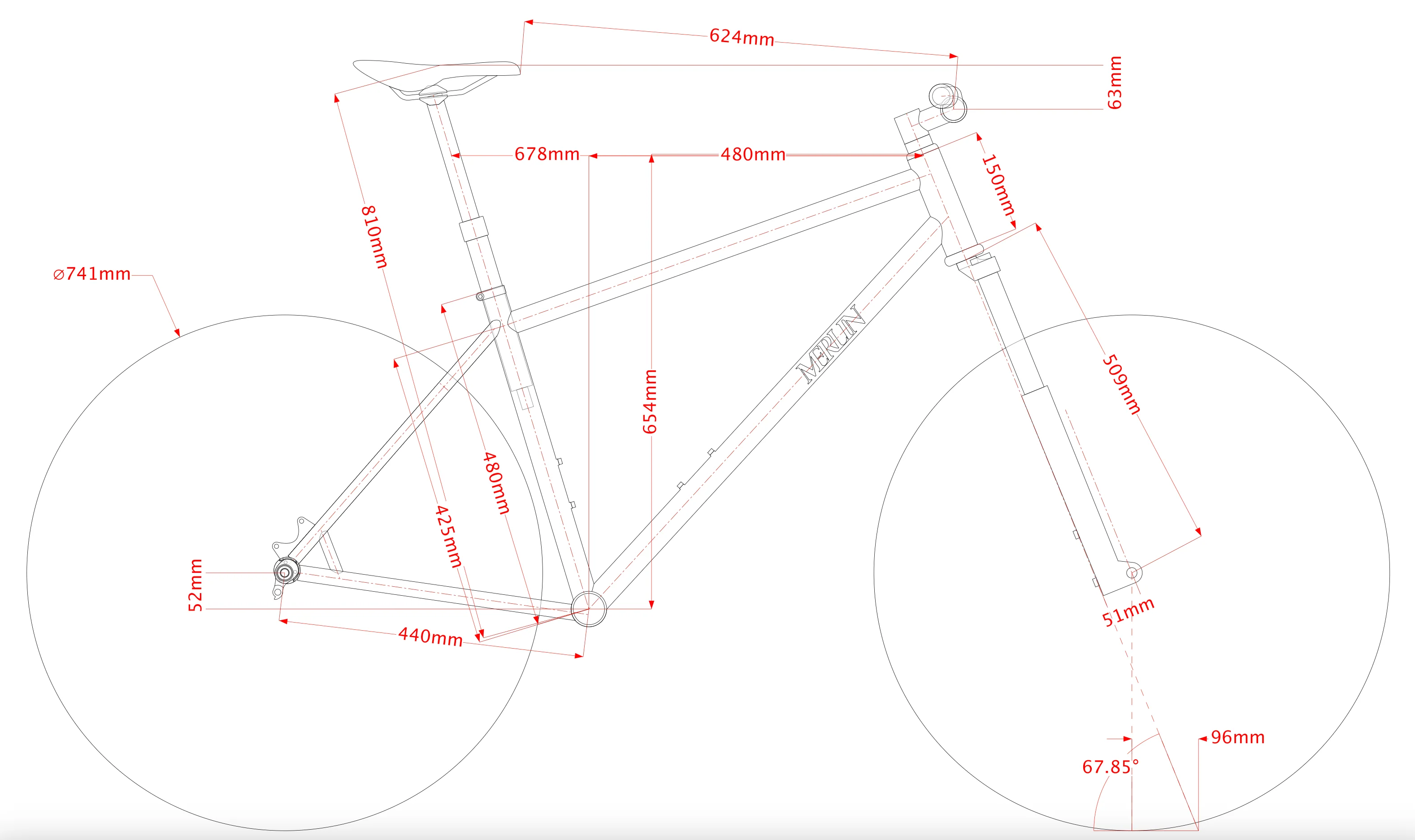 Merlin Telluride XLM120 Titanium Mountain Bike - 2023, XX-Large - Image 15