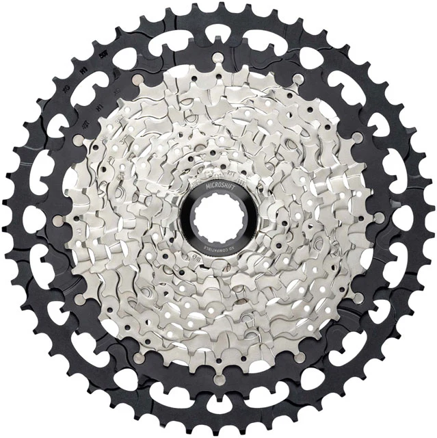 microSHIFT Advent MX 1x11-Speed Groupset - MX Trail Shifter, MX Pro Rear Derailleur, Aluminum Cage, Clutch, 11-50t Cassette, For XD Driver - Image 4