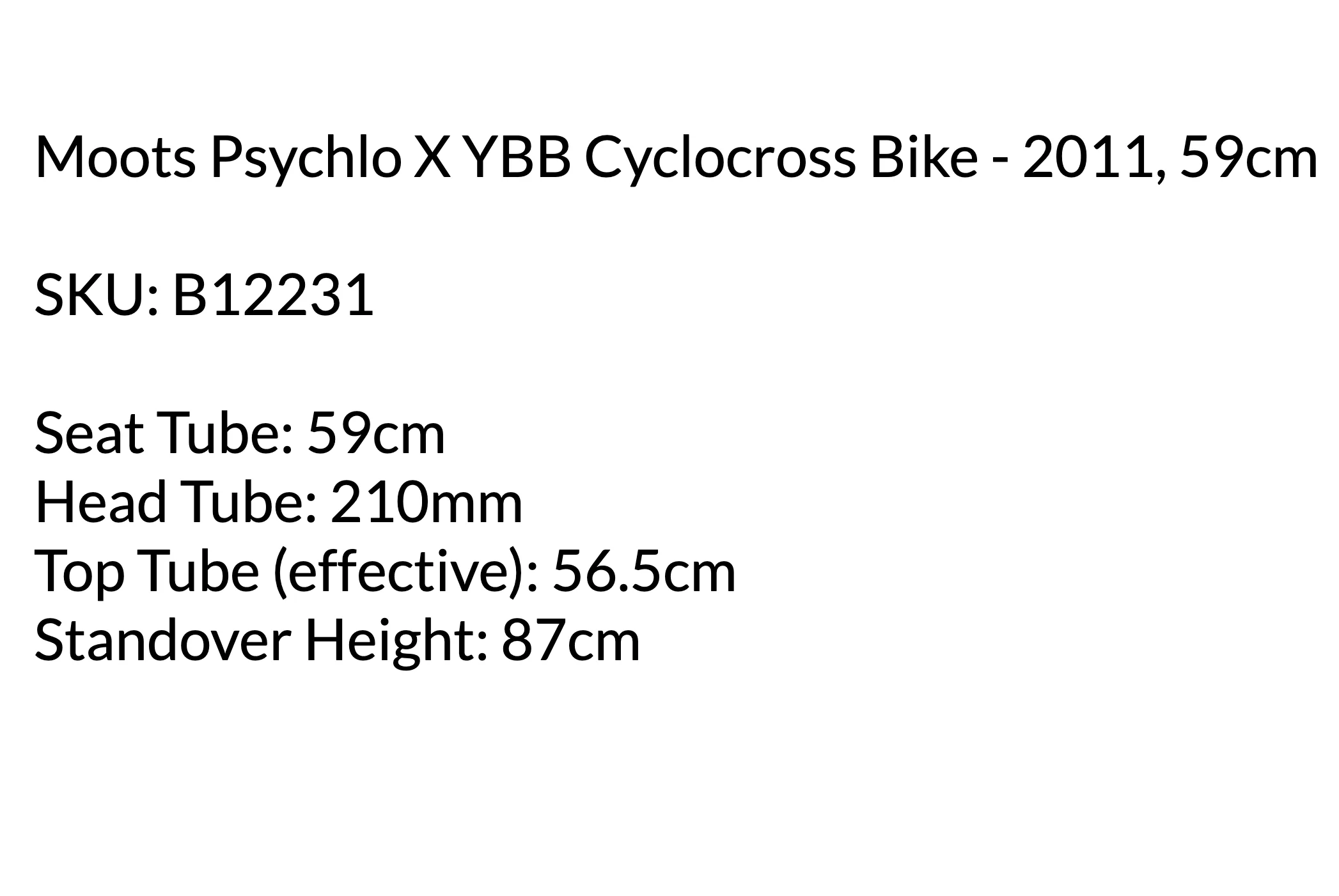 Moots Psychlo X YBB Cyclocross Bike - 2011, 59cm - Image 19