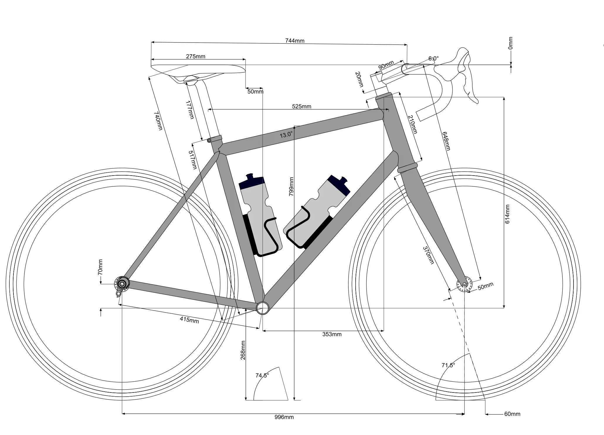 Mosaic RT-2D Road Bike - 52cm - Image 14