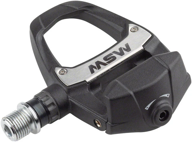 MSW Judo Pedals - Single Side Road Clipless, Composite, 9/16", Black - Image 2