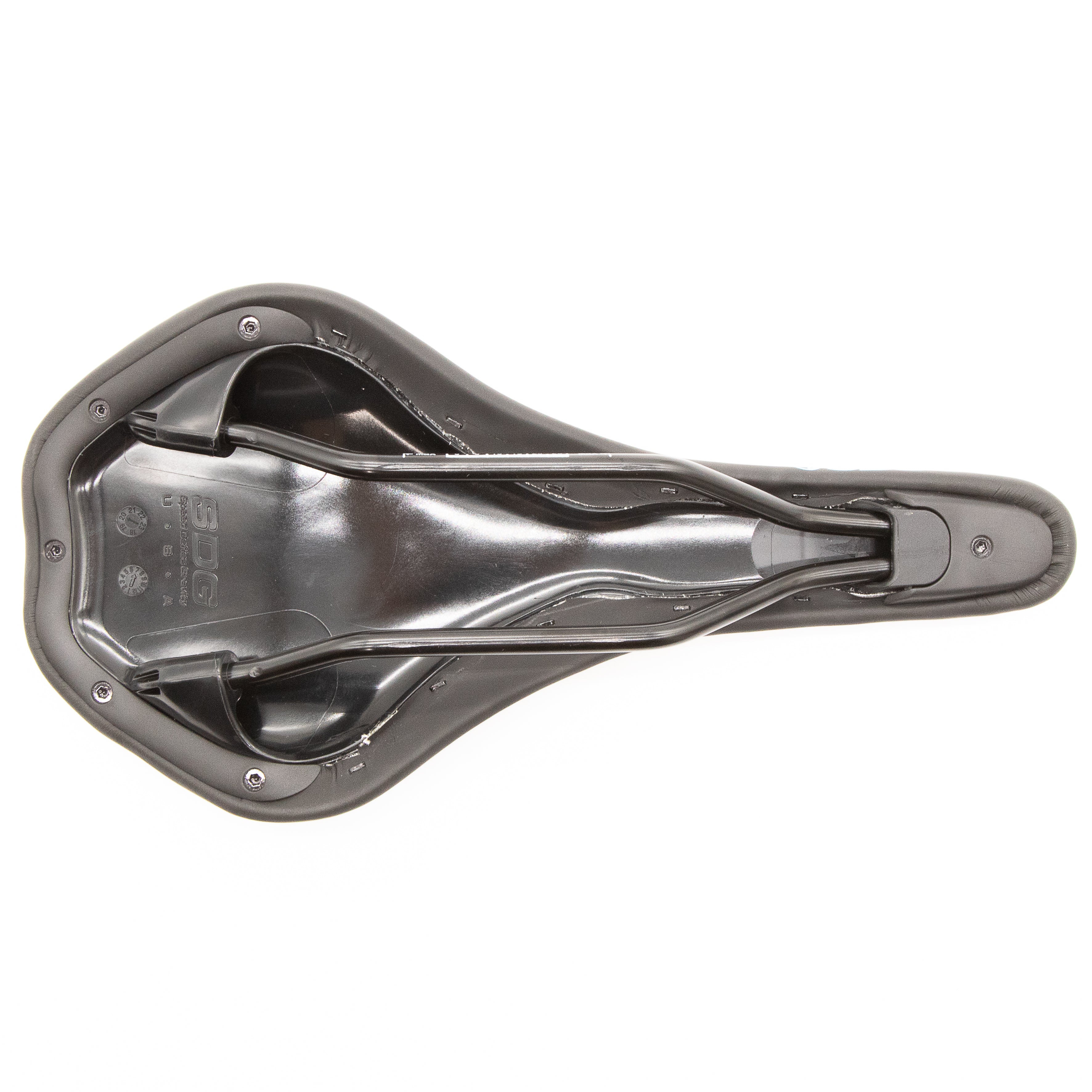 New SDG Duster Black Green MTB Saddle Steel Rails - Image 8