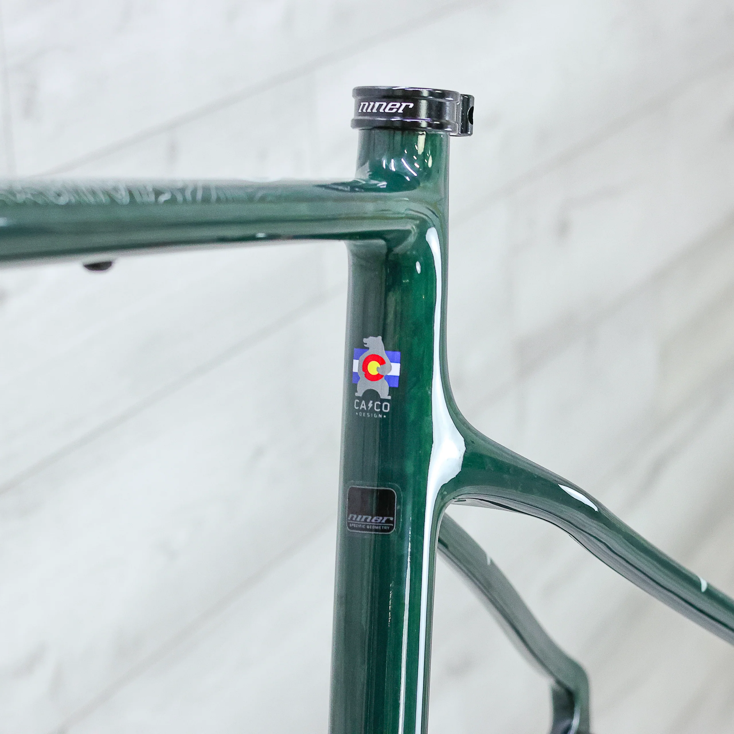 Niner ORE 9 RDO Gravel Bike Frameset - Transparent Green - Image 7