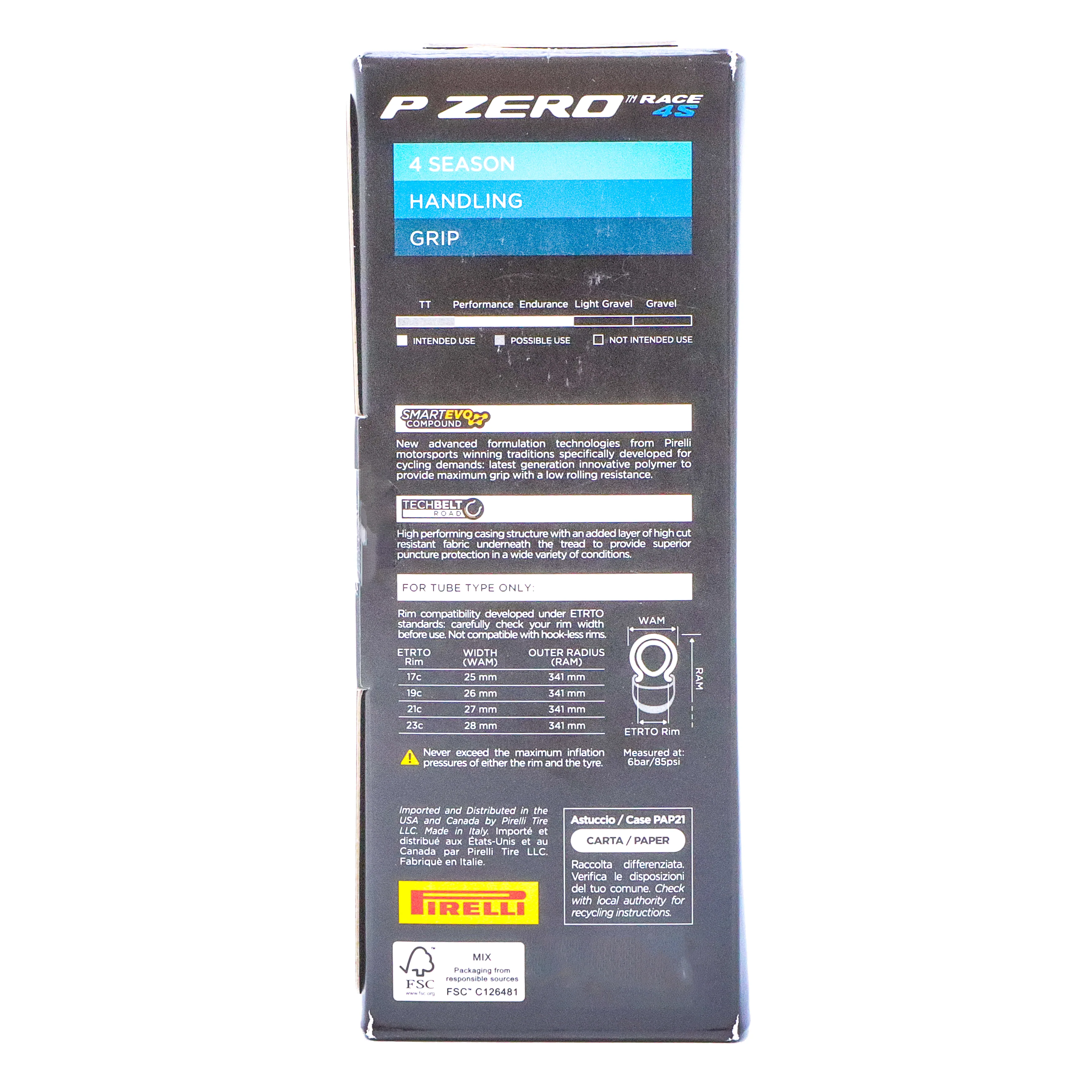 Pirelli P Zero Race 4S 700x26c Road Bike Tire – Tube-Type, Folding, TechBELT, EVO Compound, Black - Image 5