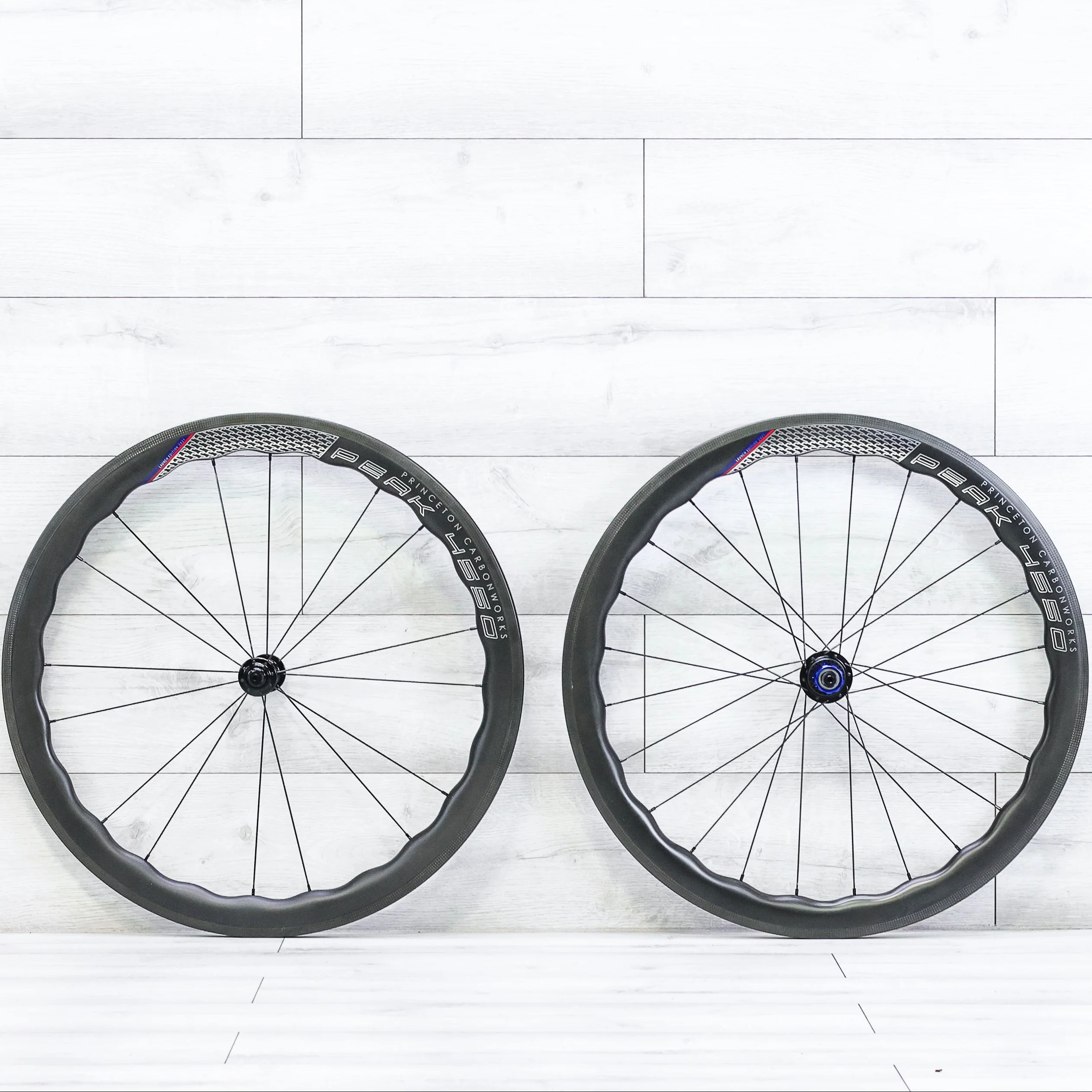 Princeton CarbonWorks Peak 4550 With Tune Hubs Carbon Rim Wheelset - 700c, Tubeless, Rim Brake, Shimano HG 10/11/12-Speed