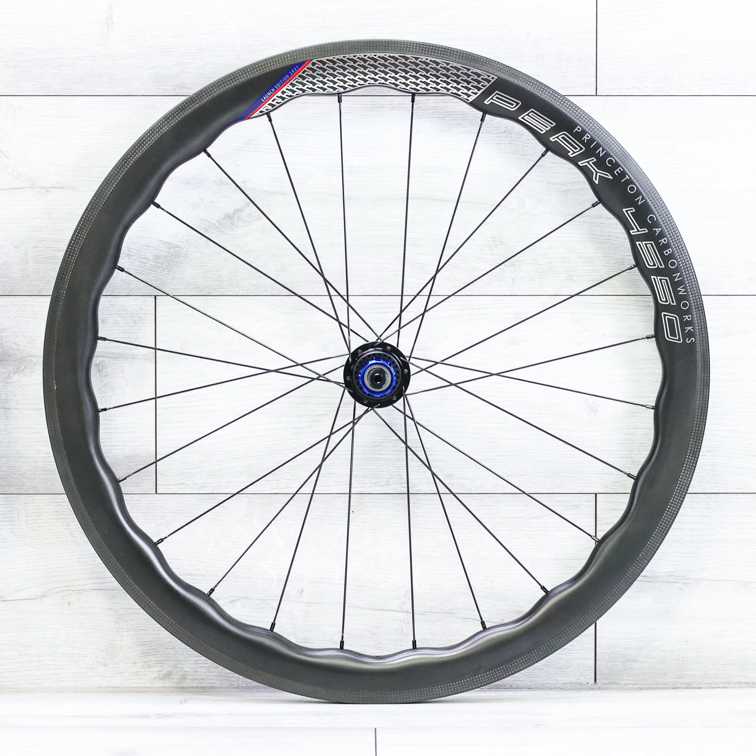 Princeton CarbonWorks Peak 4550 With Tune Hubs Carbon Rim Wheelset - 700c, Tubeless, Rim Brake, Shimano HG 10/11/12-Speed - Image 2