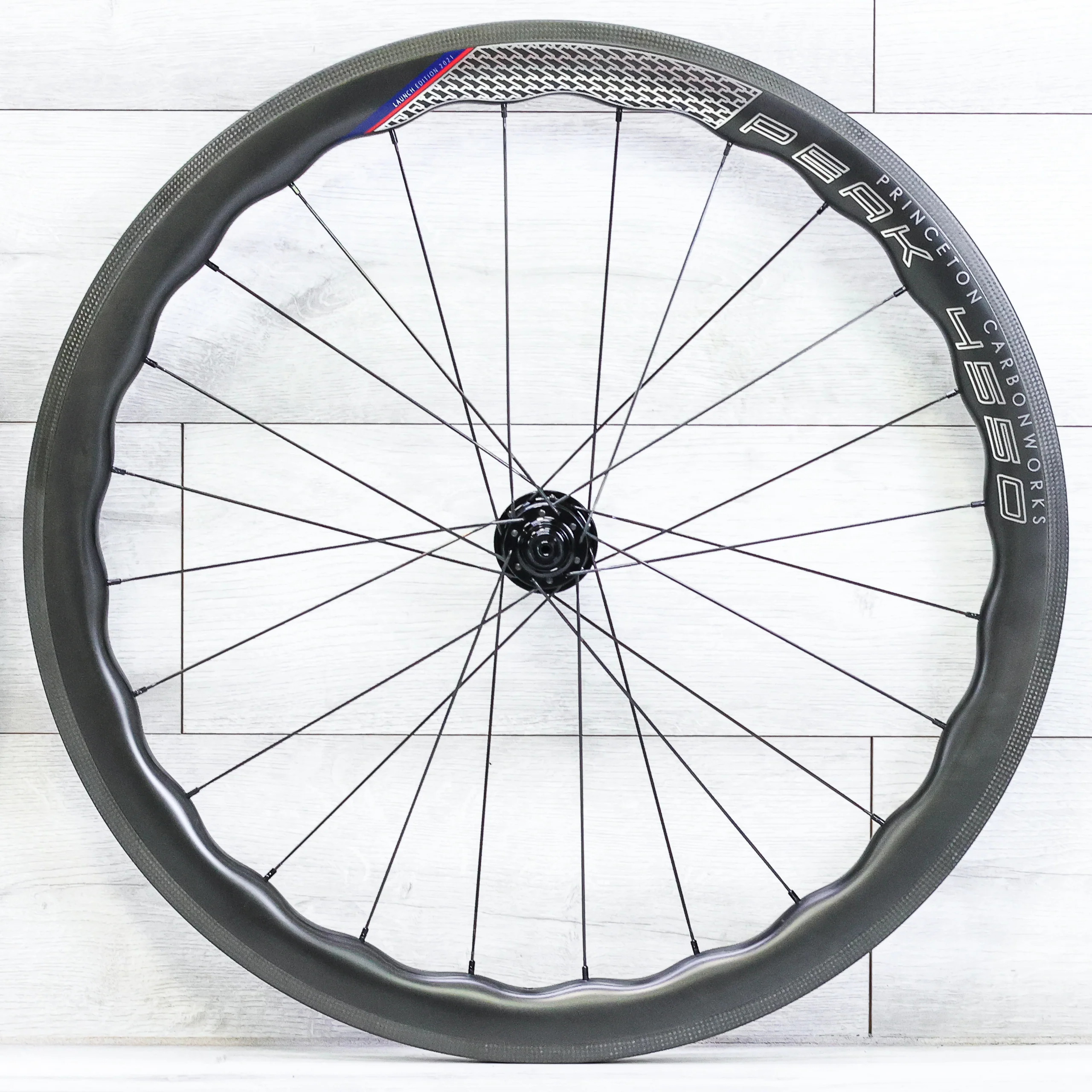 Princeton CarbonWorks Peak 4550 With Tune Hubs Carbon Rim Wheelset - 700c, Tubeless, Rim Brake, Shimano HG 10/11/12-Speed - Image 7