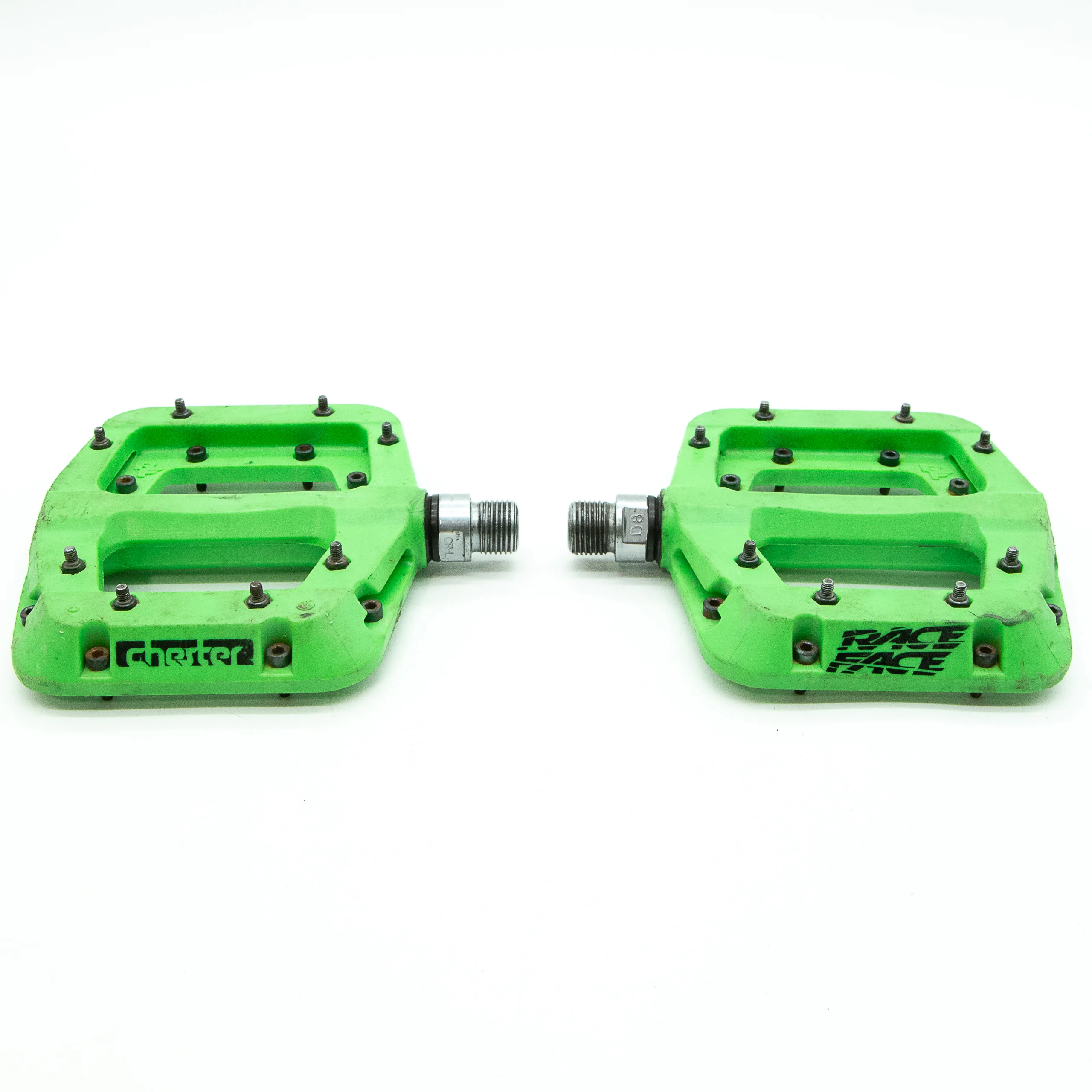 Race Face Chester Flat MTB Pedals Green 370g - Image 2