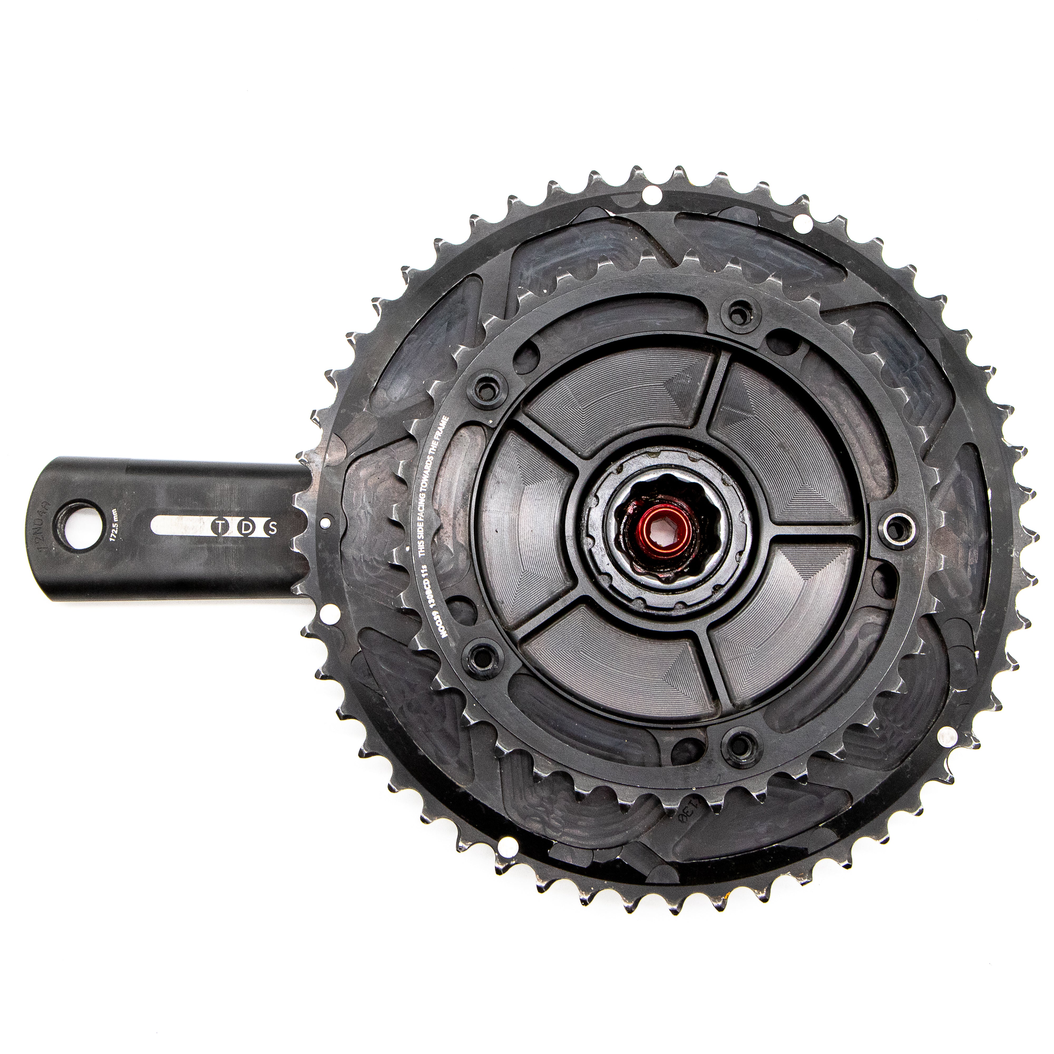 Rotor Flow Aero Alloy Crankset 172.5mm NoQ Road Bike 53/39T 130BCD Triathlon TT 754g - Image 3