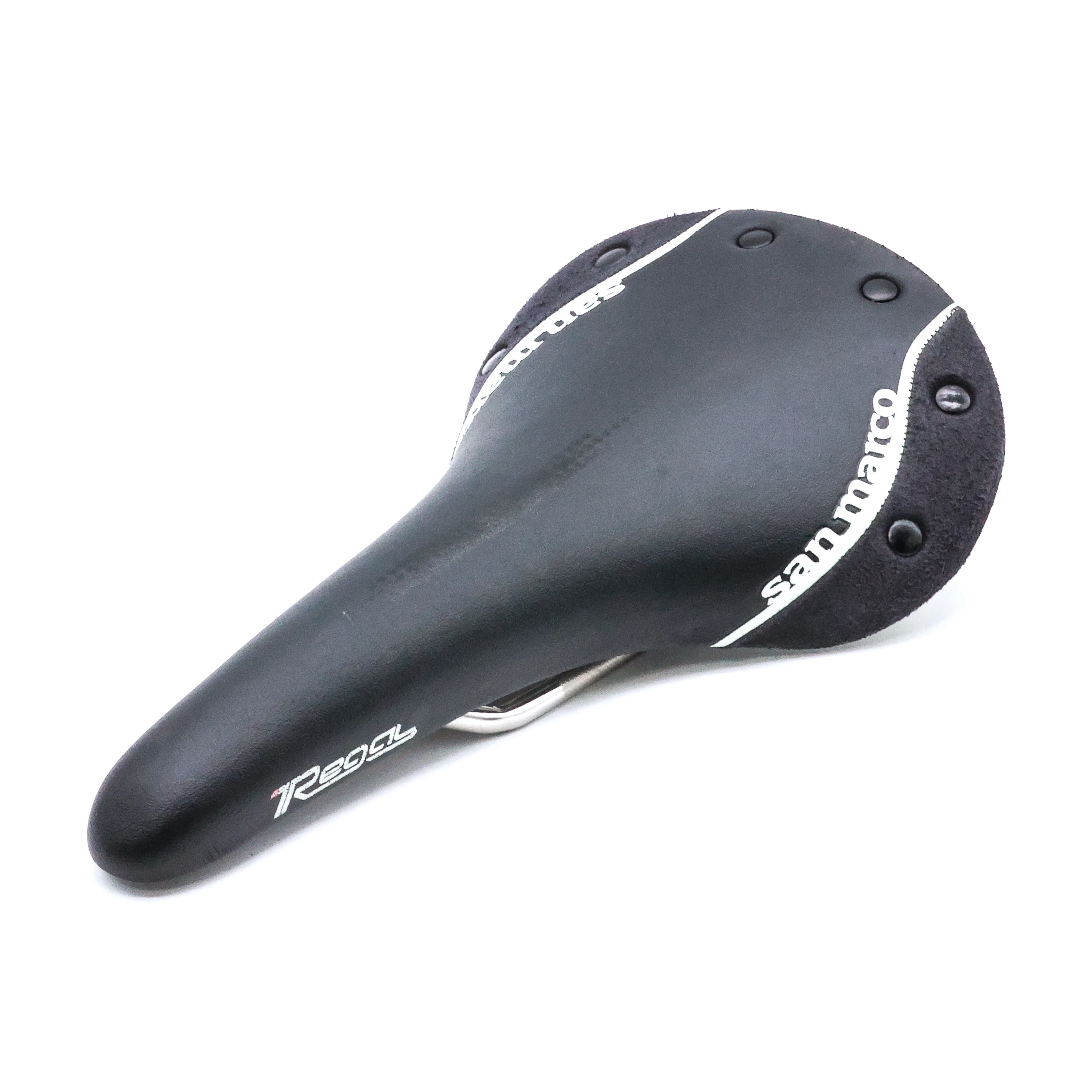 San Marco Regale Rivet Black Road Bike Saddle - 150mm - Image 2