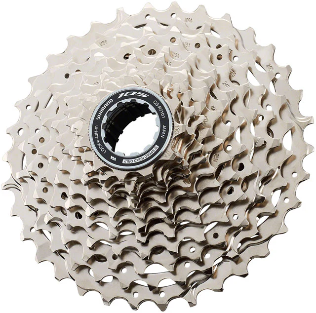Shimano 105 CS-R7101-12 Cassette - 12-Speed, 11-34t, HG L2, Silver - Image 2