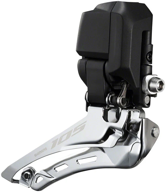 Shimano 105 FD-R7150 Di2 Front Derailleur - 2x, For 2x12-Speed, Braze-On, Down-Swing, Black - Image 3