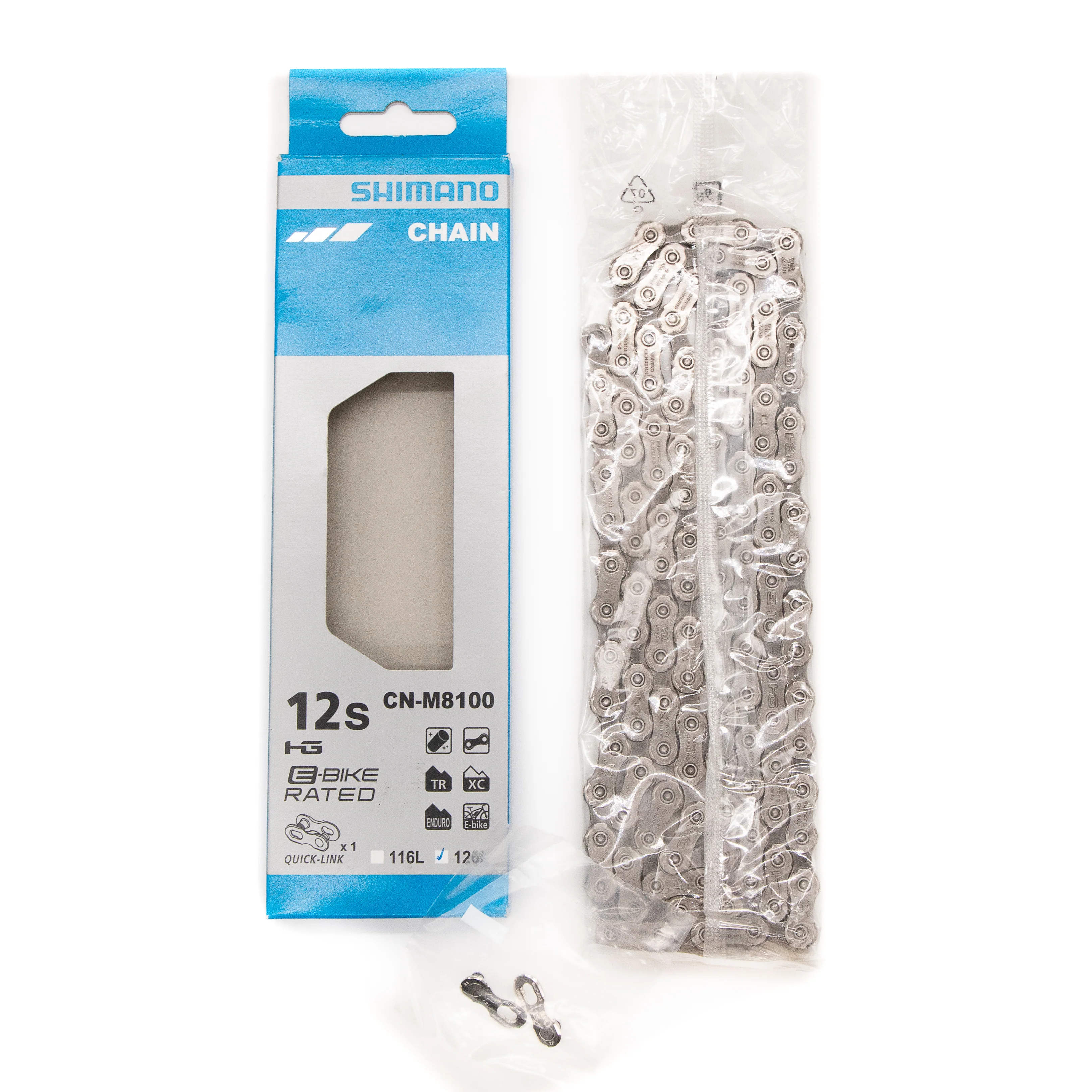 Shimano CN-M8100 Chain with Quick Link, 12-Speed, 126L XT/ULTEGRA/GRX - Image 2