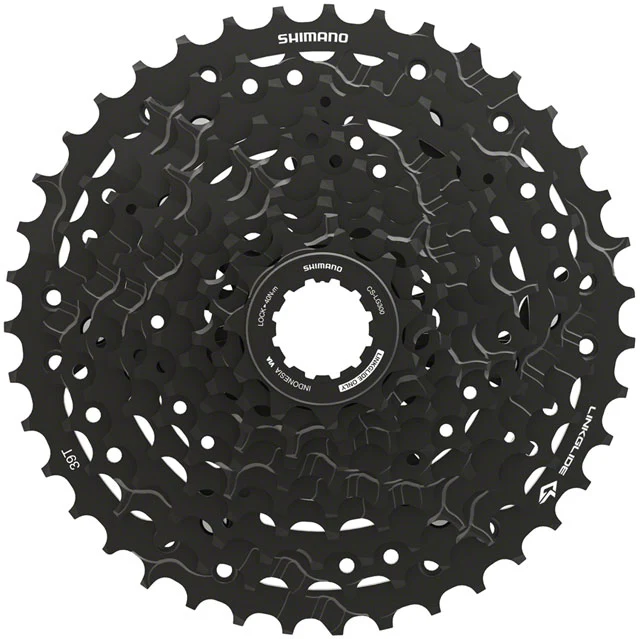 Shimano CUES CS-LG300-10 Cassette - 10-Speed, 11-39t, LINKGLIDE, Black - Image 2