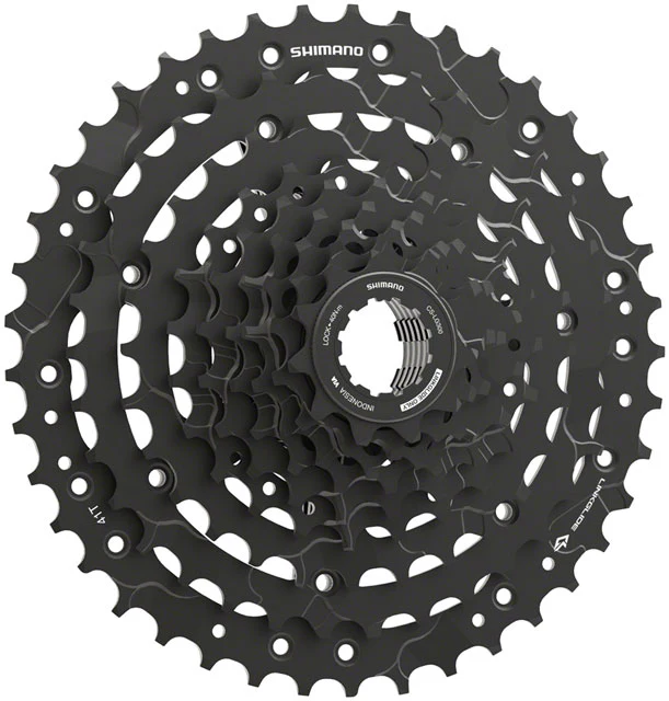 Shimano CUES CS-LG300-9 Cassette - 9-Speed, 11-41t, LINKGLIDE, Black - Image 2