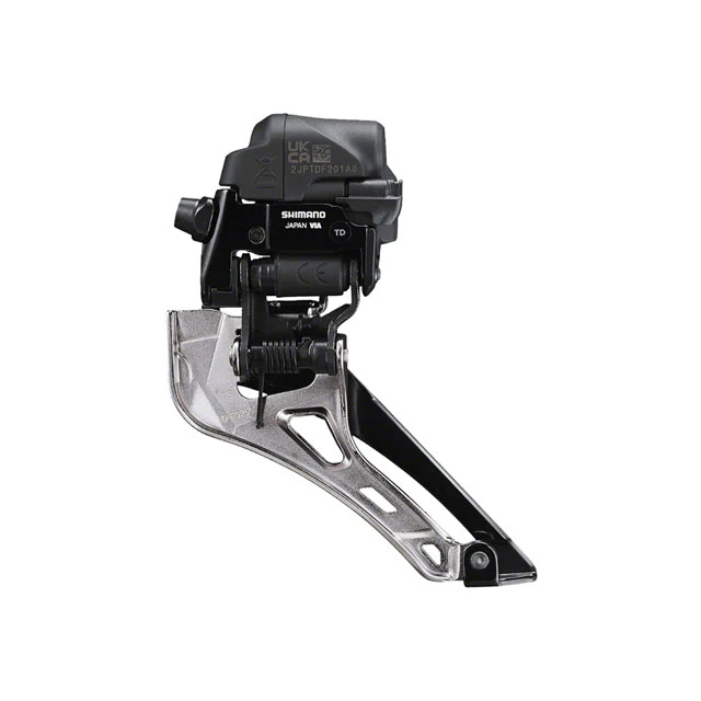 Shimano Dura-Ace FD-R9250 Di2 Front Derailleur - 2x12-Speed, Braze-on, Down Swing, For 50-55t Max, Black/Silver - Image 3