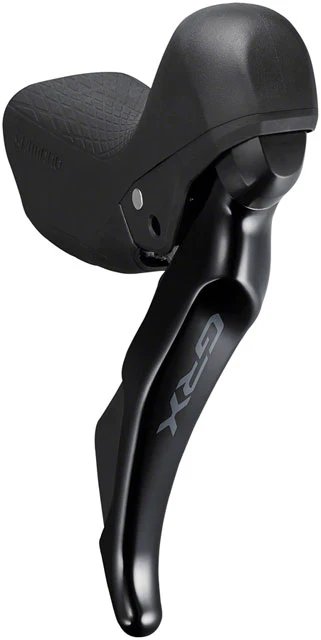 Shimano GRX ST-RX400/BR-RX400 Hydraulic Disc Brake and Brake/Shift Lever - Right, 10-Speed, Flat Mount, Finned Resin Pads, Black - Image 2