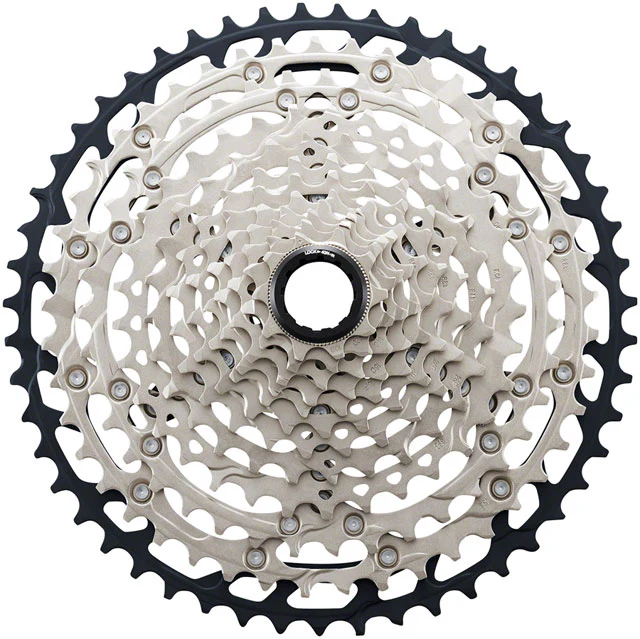Shimano SLX CS-M7100 Cassette - 12-Speed, 10-45t, Silver/Black, Micro Spline - Image 2