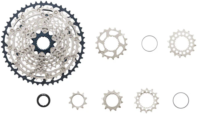 Shimano SLX CS-M7100 Cassette - 12-Speed, 10-51t, Silver/Black, Micro Spline - Image 4