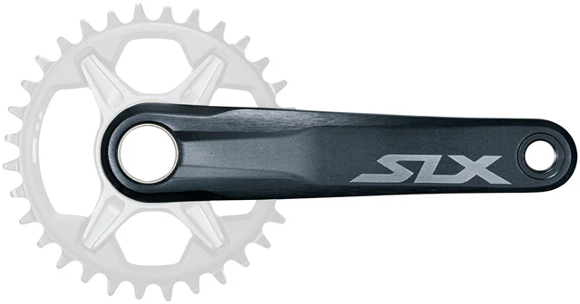 Shimano SLX FC-M7100-1 Crankset - 12-Speed, 1x, Direct Mount, Hollowtech II Spindle Interface, Black