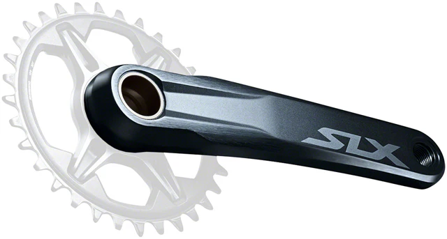 Shimano SLX FC-M7100-1 Crankset - 12-Speed, 1x, Direct Mount, Hollowtech II Spindle Interface, Black - Image 2