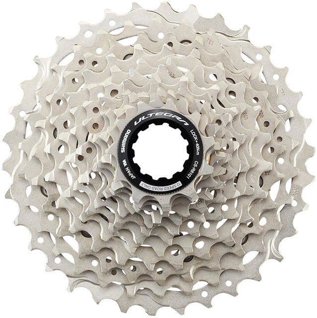 Shimano Ultegra CS-R8101 Cassette - 12-Speed, 11-34t, Silver - Image 3