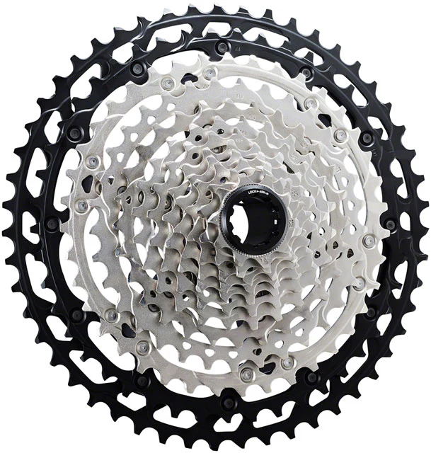 Shimano XT CS-M8100 Cassette - 12-Speed, 10-51t, Silver/Black, Micro Spline - Image 2