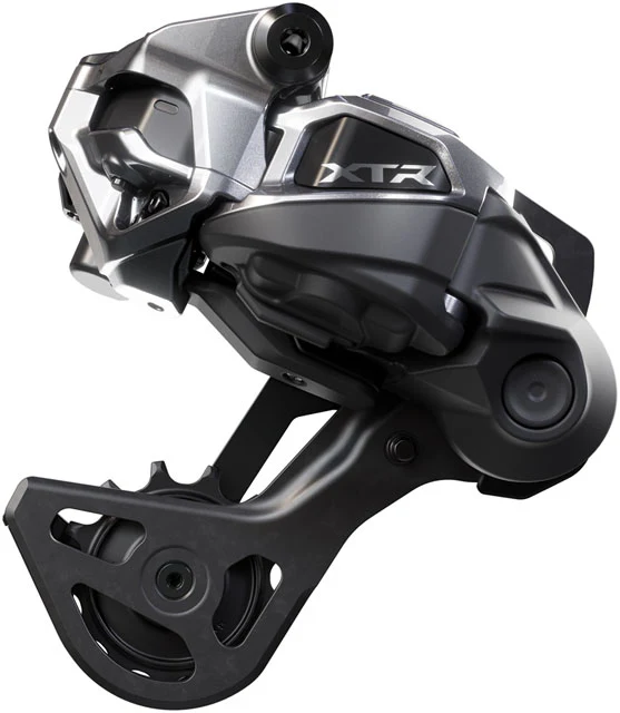 Shimano XTR RD-M9250-GS Di2 Wireless Rear Derailleur - 12-Speed, Medium Cage, Shadow ES, Black/Gray - Image 4