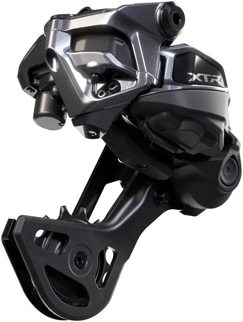 Shimano XTR RD-M9250-GS Di2 Wireless Rear Derailleur - 12-Speed, Medium Cage, Shadow ES, Black/Gray - Image 6