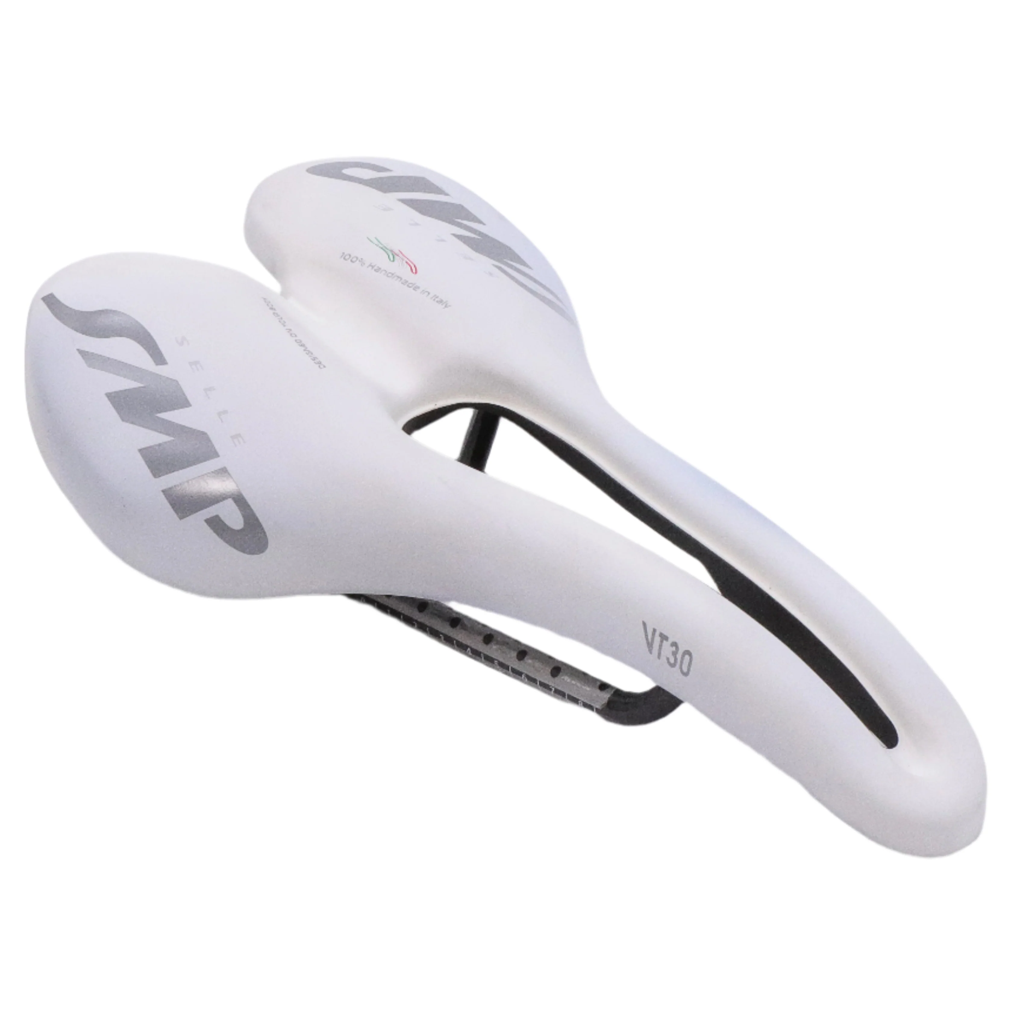 SMP Selle VT30 Carbon Rails White Road Bike Saddle - 155mm