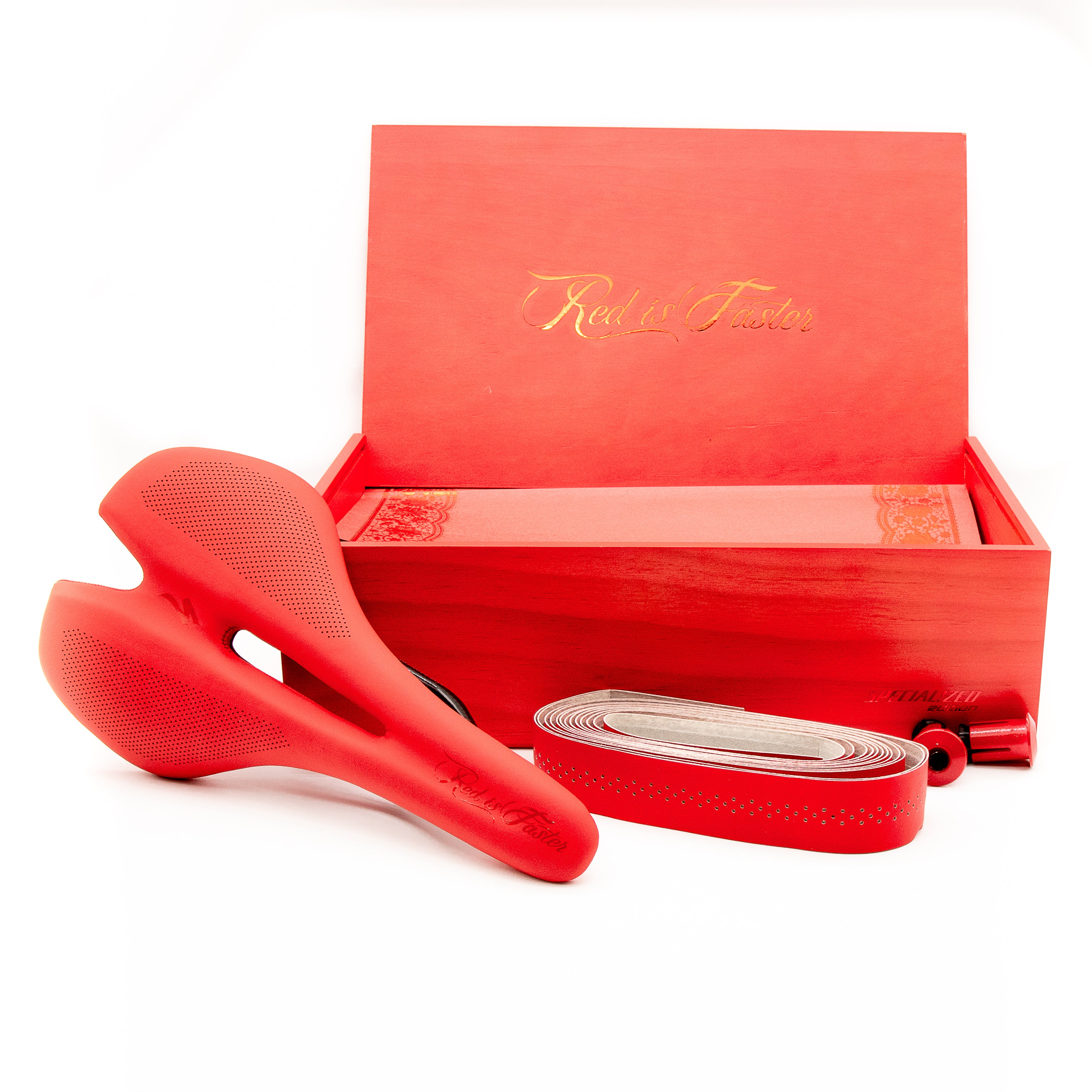 Specialized S-Works Carbon Toupe Saddle Set "Red Is Faster" Limited Edition 177/200