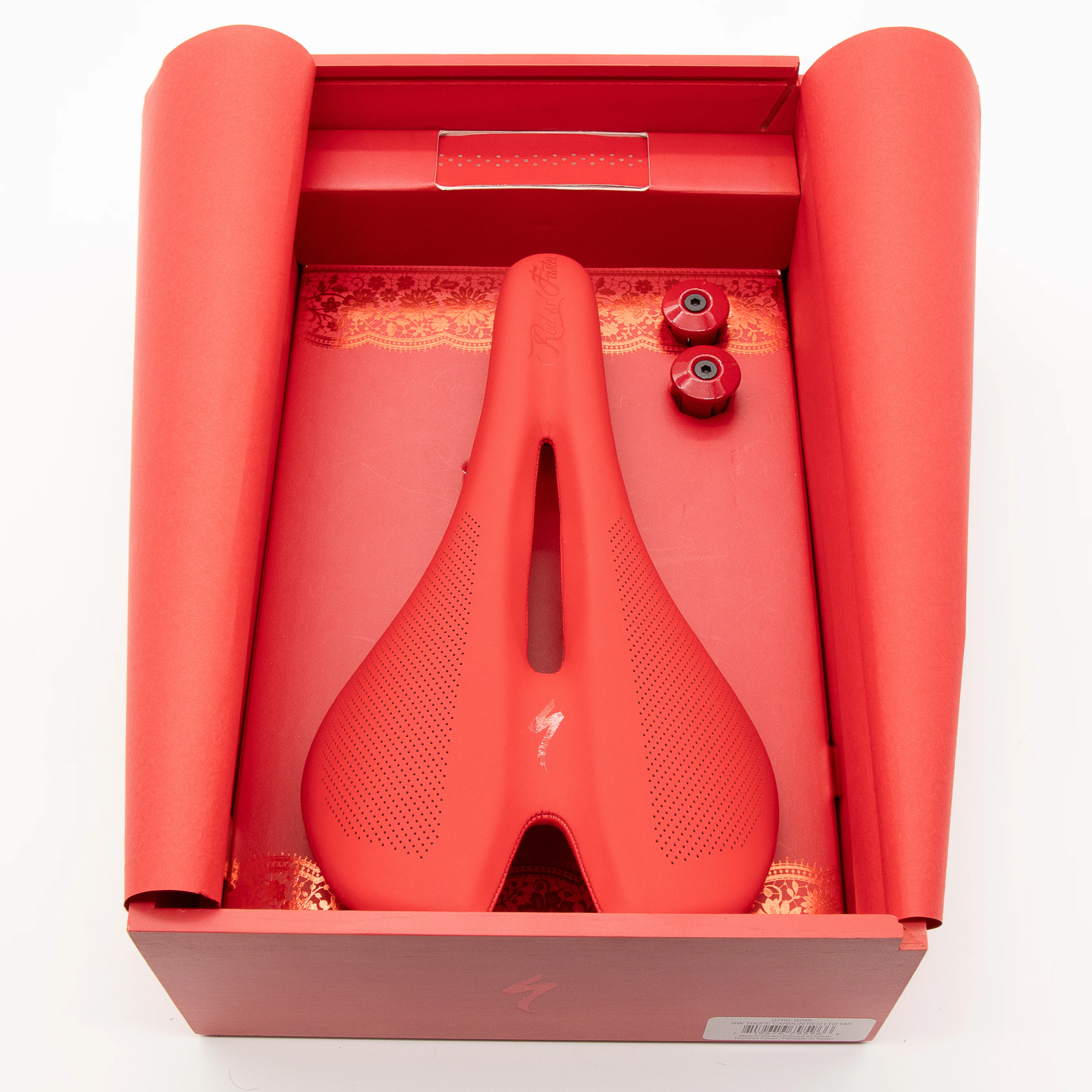 Specialized S-Works Carbon Toupe Saddle Set "Red Is Faster" Limited Edition 177/200 - Image 2