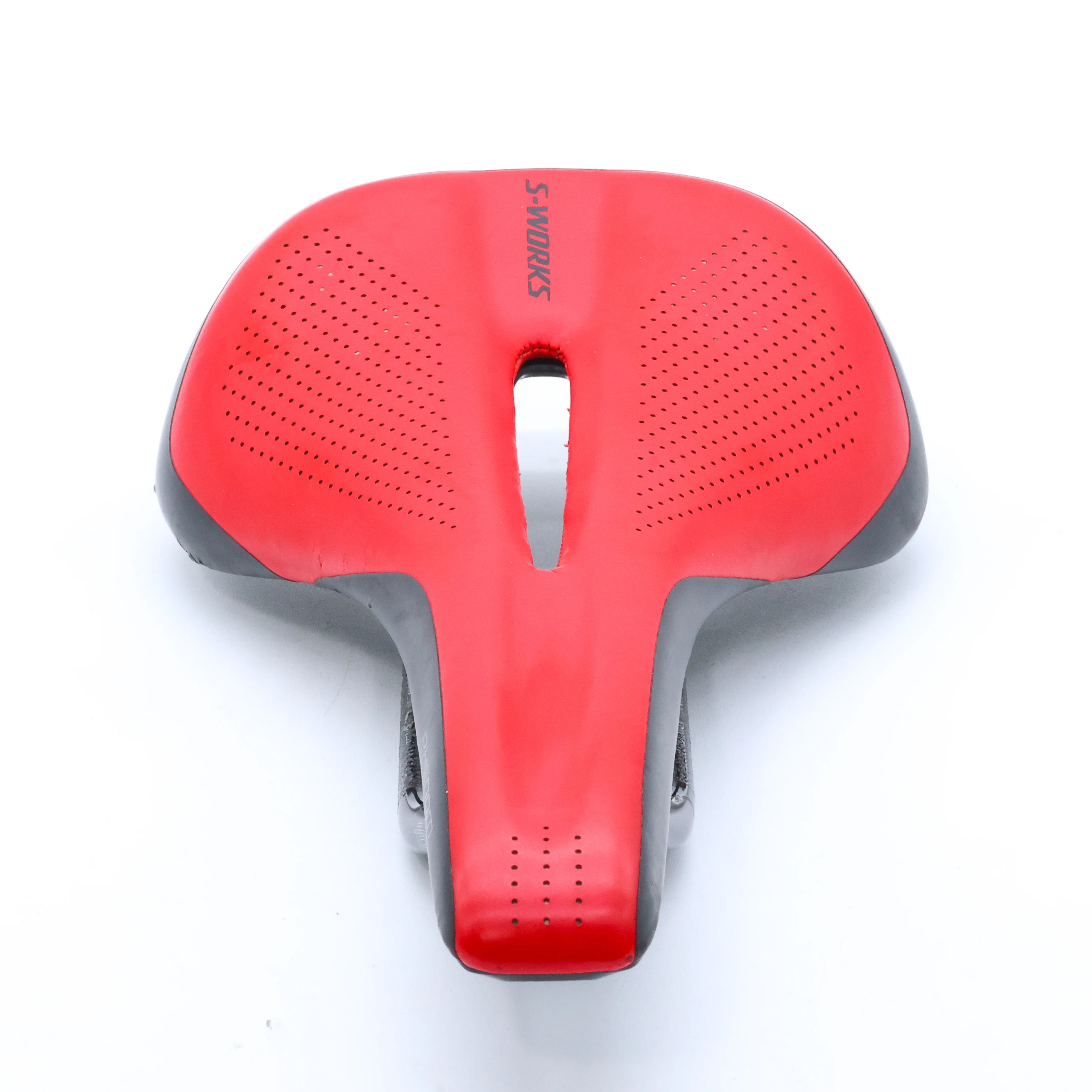 Specialized S-Works Phenom Carbon Rails Red Road Bike Saddle - 143mm - Image 3
