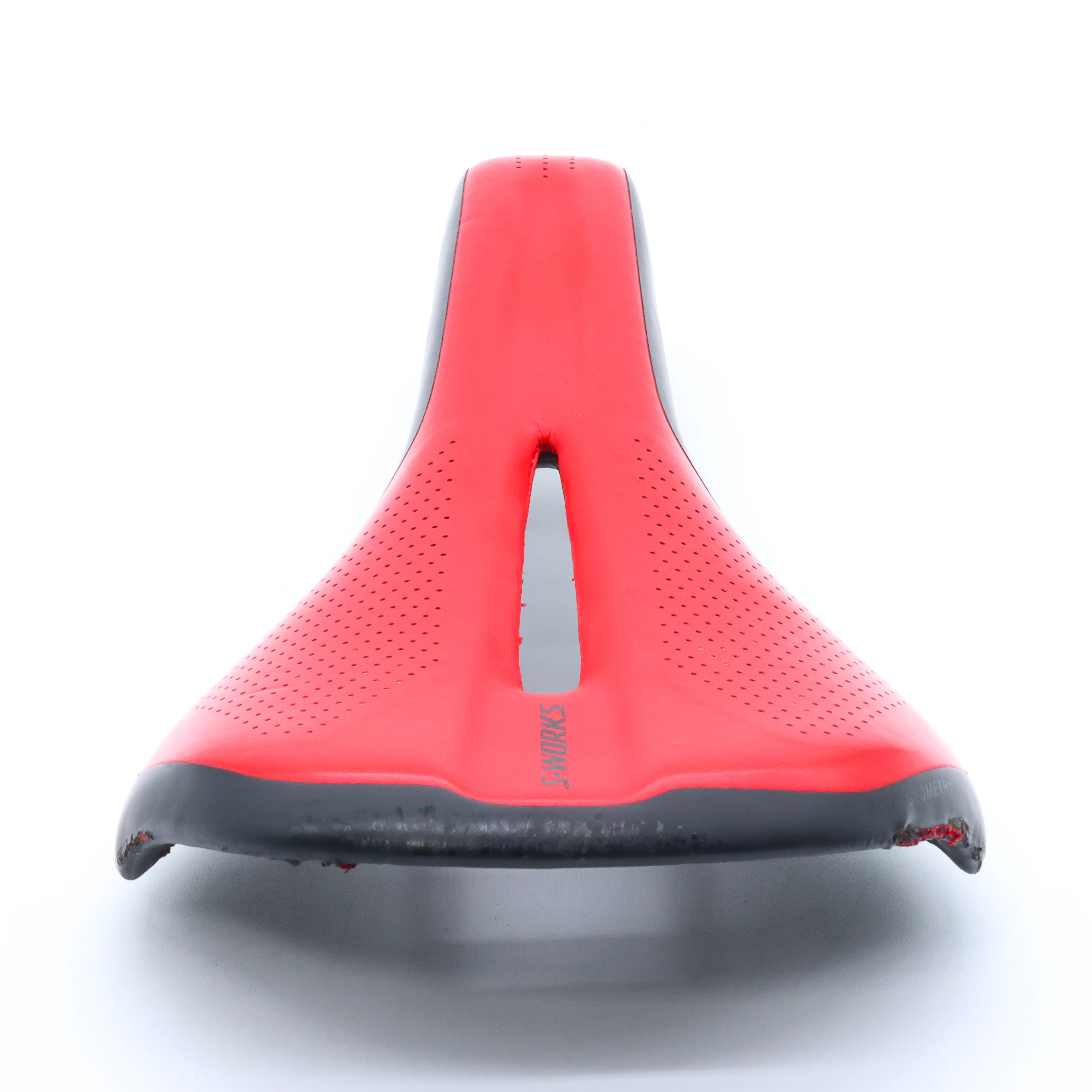 Specialized S-Works Phenom Carbon Rails Red Road Bike Saddle - 143mm - Image 4