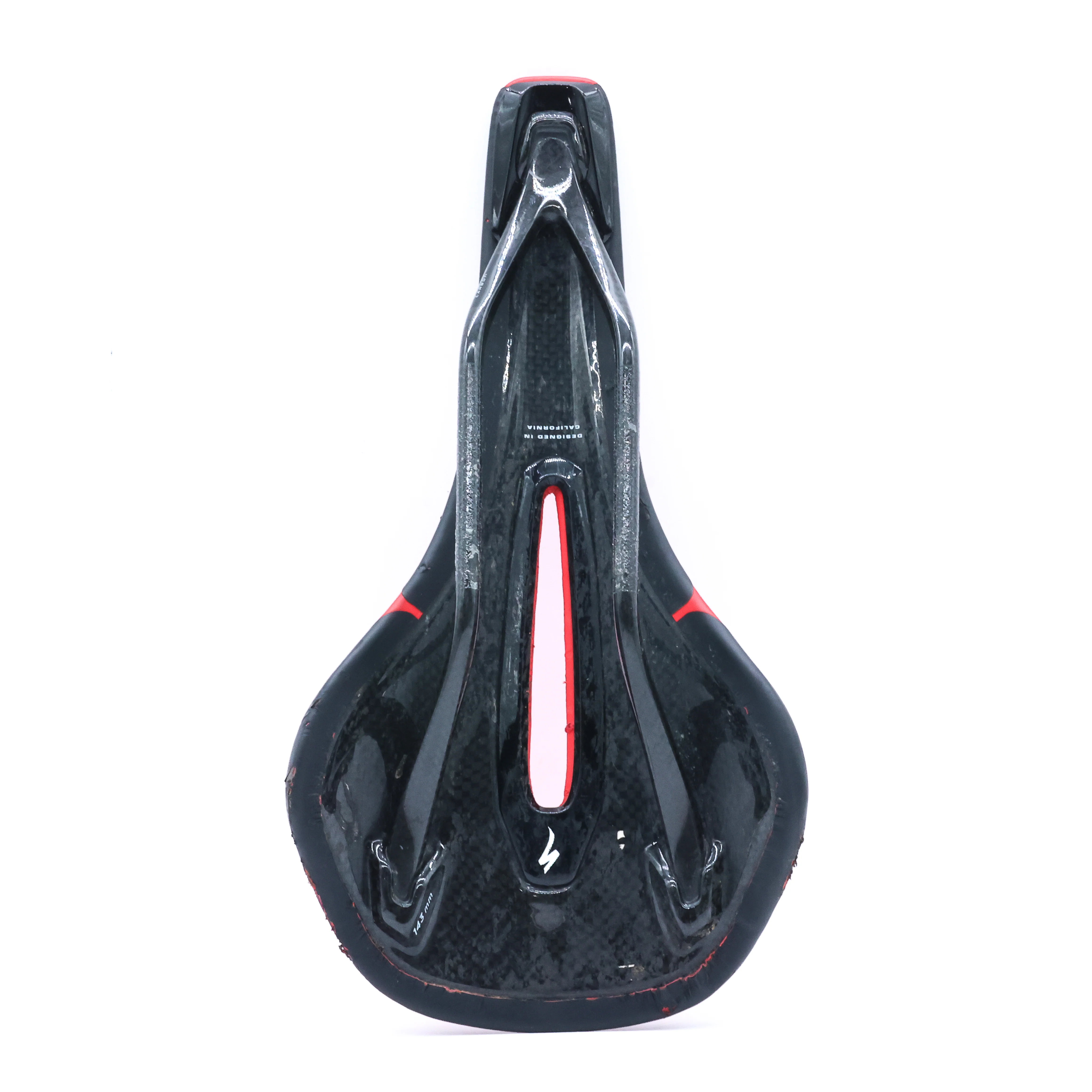 Specialized S-Works Phenom Carbon Rails Red Road Bike Saddle - 143mm - Image 6