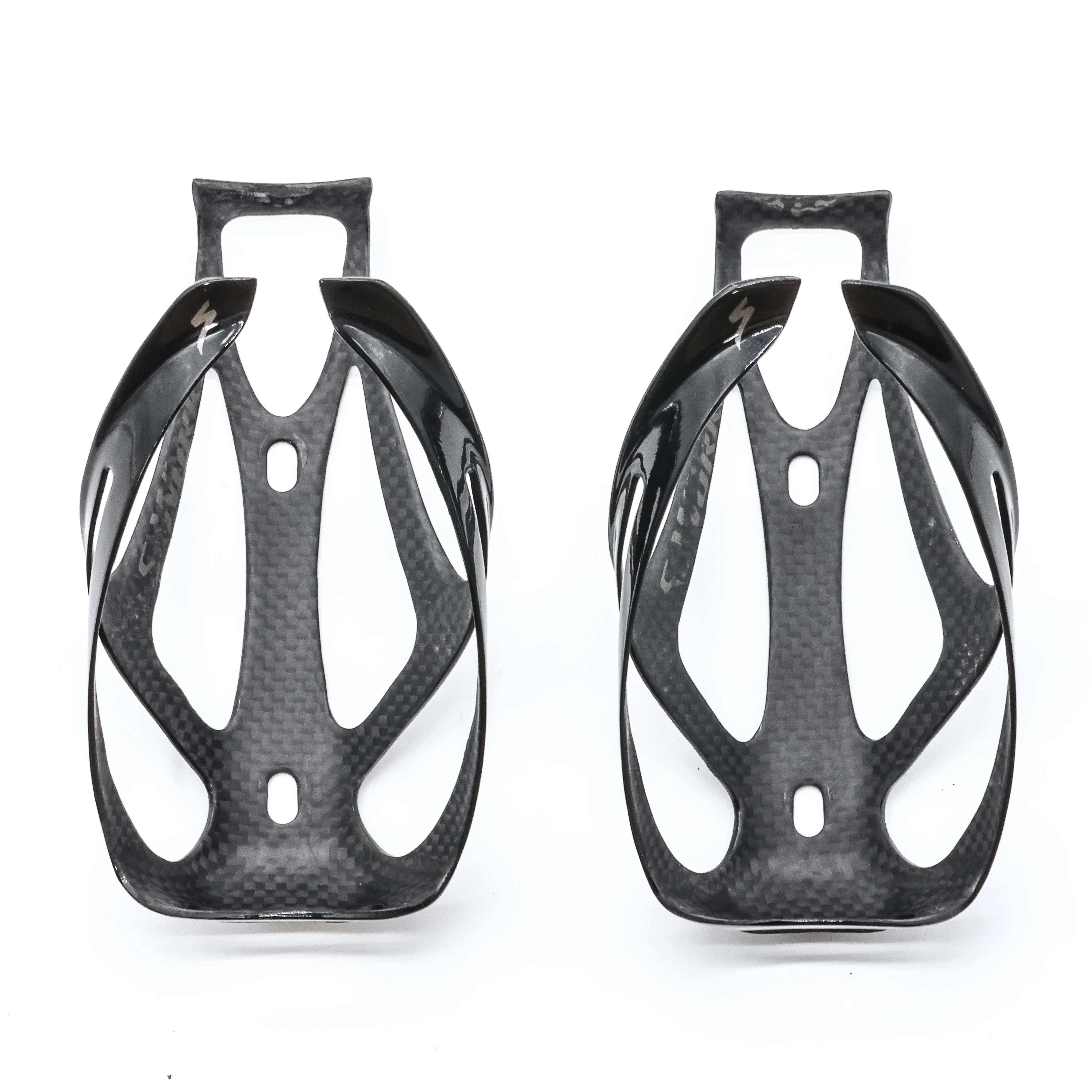 Specialized S-Works Rib III Gloss Carbon Top Load Bottle Cages Pair - 44g