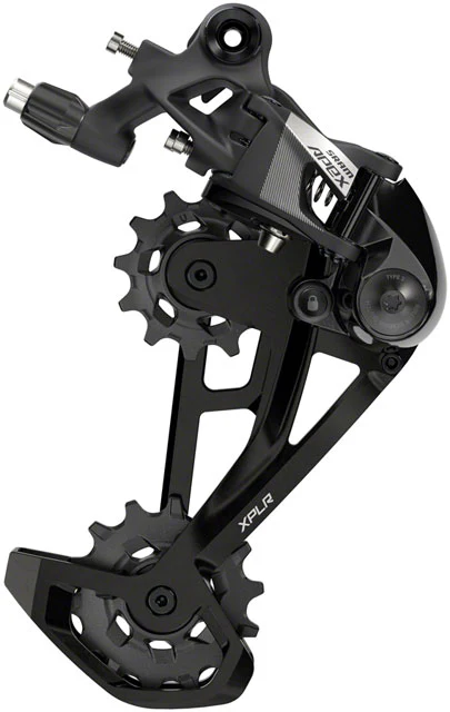 SRAM Apex XPLR Rear Derailleur - 12-Speed, Medium Cage, 44t Max, Black, D1 - Image 2