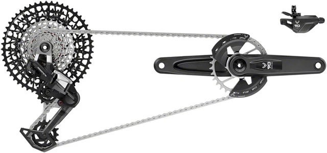 SRAM Eagle 90 T-Type Groupset -Wide Crankset, 32t Chainring, Trigger Shifter, 10-52t 12-Speed Cassette, Rear Derailleur, Chain