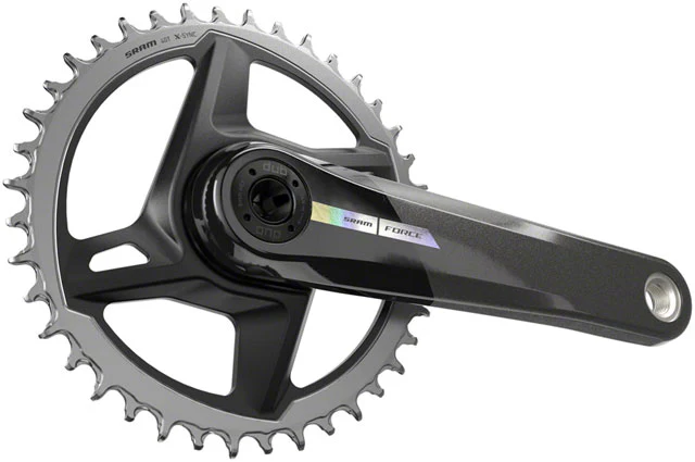 SRAM Force 1 Wide Crankset - 175mm, 12-Speed, 40t, Direct Mount, DUB Spindle Interface, Iridescent Gray, D2 - Image 2