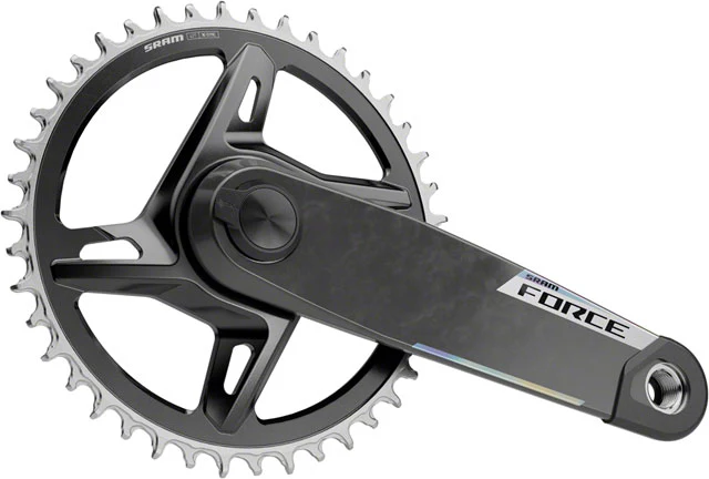 SRAM Force 1x XPLR AXS Power Meter Wide Crankset - 12/13-Speed, 42t, 8-Bolt Direct Mount, DUB PM Spindle, Carbon, E1 - Image 3
