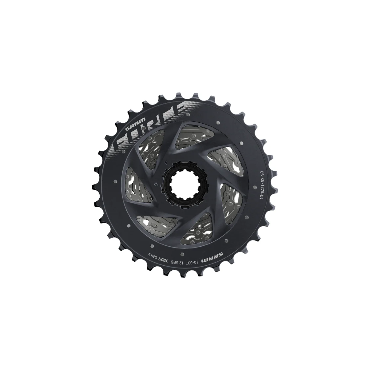 SRAM Force AXS XG-1270 12 Speed Cassette 10-33T Black - Image 2
