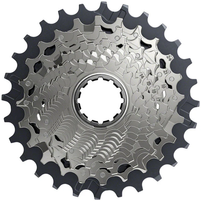 SRAM Force AXS XG-1270 Cassette - 12-Speed, 10-28t, Silver, For XDR Driver Body, D1