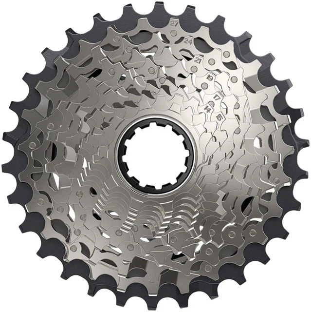 SRAM Force AXS XG-1270 Cassette - 12-Speed, 10-30t, Silver, For XDR Driver Body, D1 - Image 3